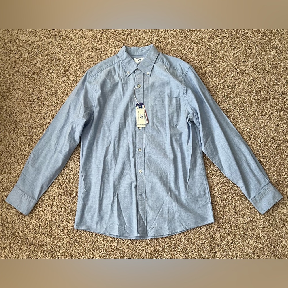 Men’s blue southern tide button up shirt size medium classic fit